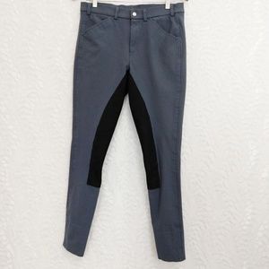 Cavallo Gray & Black Full Seat Riding Breeches 34L